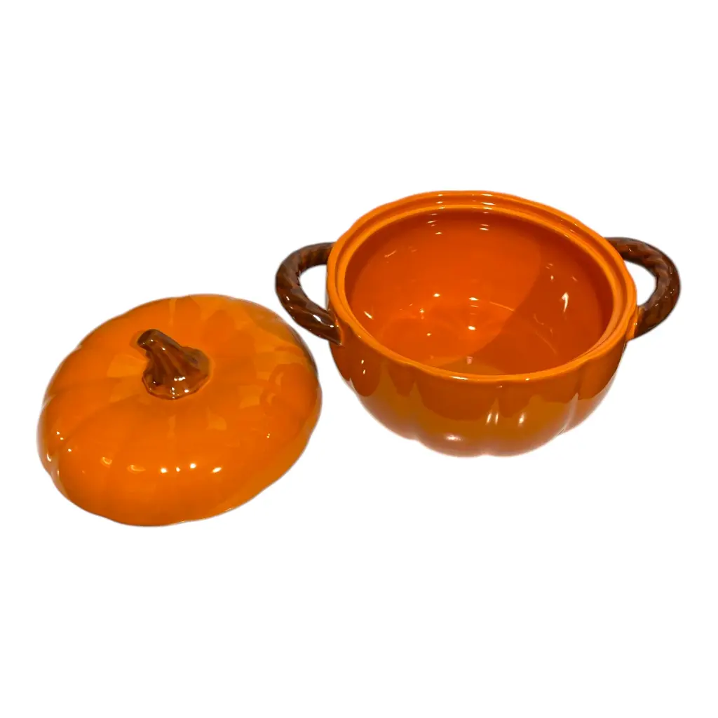 OLLA CALABAZA DE PORCELANA 25X19X15CM