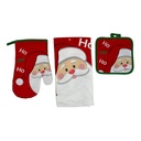 TOALLAS NAVIDEÑAS GUANTE SETX3 PZ. 63X68CM
