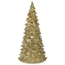 ARBOL DE NAVIDAD DE VIDRIO C/LUZ LED A PILAS REF:ES27851 12X26CM