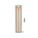 VELA LED SETX2PZ. PLASTICO REF:ES27592 25CM