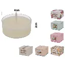 VELA DECORATIVA DORADA X4PZ REF:ES27710 30CM