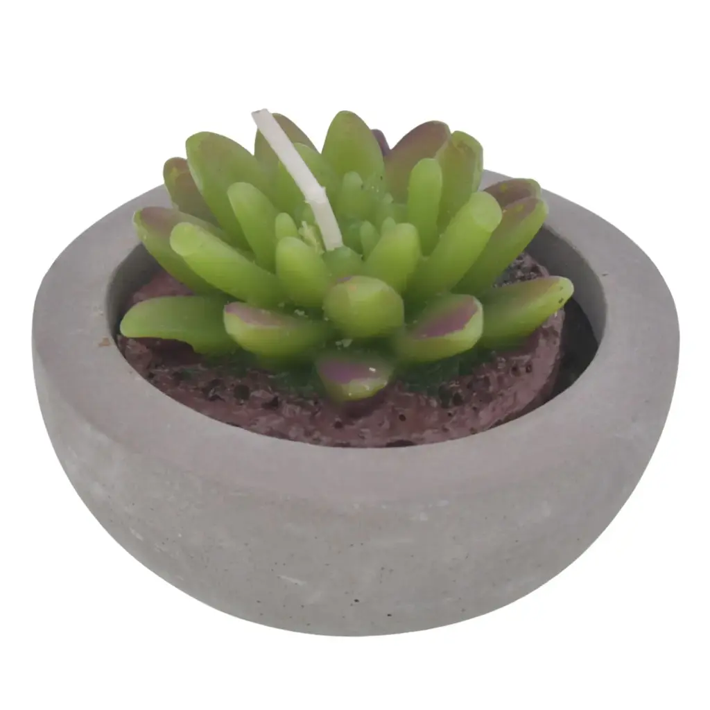 VELA DECORATIVA 6 COLORES REF:ES27701 7.5X8.5CM  