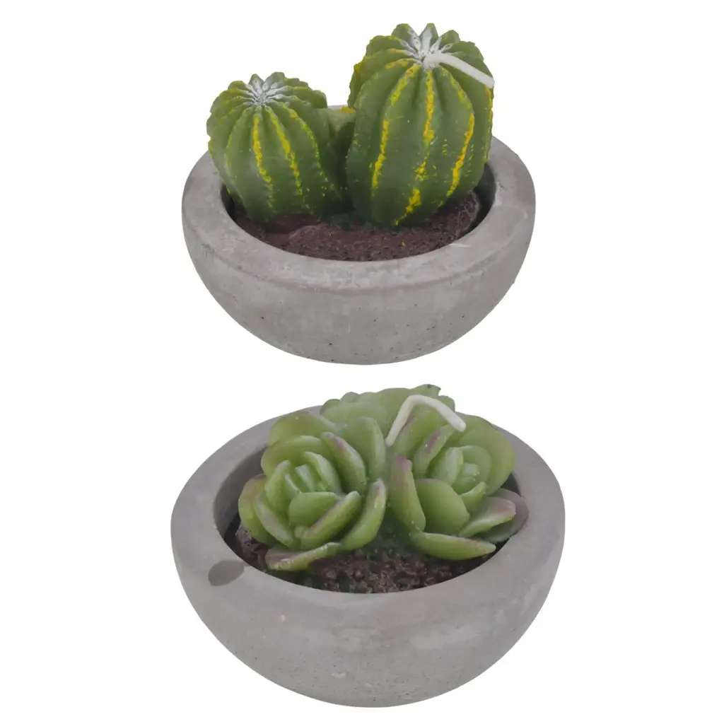 VELA DECORATIVA 6 COLORES REF:ES27701 7.5X8.5CM  