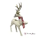RENO NAVIDEÑO BLANCO PVC 26X7X35CM