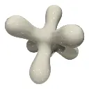 ESCULTURA JAX O HEXAGONAL A FLO DE PORCELANA 15X15X15CM