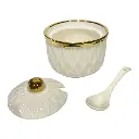 AZUCARERO DE PORCELANA CON CUCHARA
