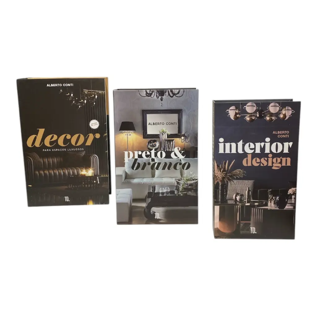 SET DE LIBROS DECORATIVOS 17.5X27X5.5CM