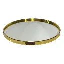 BANDEJA DE ALUMINIO DOS COLORES CON ESPEJO Ø29CM