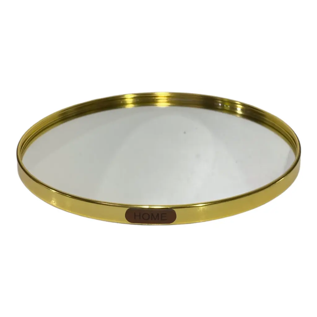 BANDEJA DE ALUMINIO DOS COLORES CON ESPEJO Ø29CM