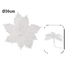 FLOR NAVIDEÑA BLANCA 28CM