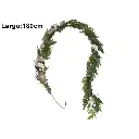 GUIRNALDA NAVIDEÑA PIÑAS FRUTOS BLANCOS RAMA PINO REF:ES26559 180CM