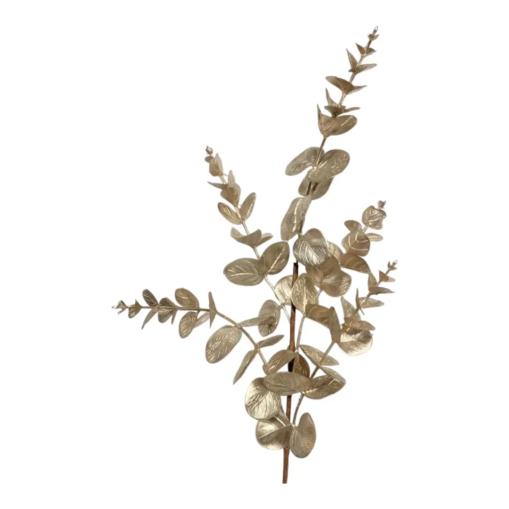 RAMA NAVIDEÑA EUCALIPTO CHAMPAGNE 70CM