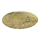 BANDEJA DE VIDRIO DORADA ESTRELLAS Y COPOS 31CM