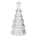 ADORNO ARBOL NAVIDEÑO ACRILICO LUZ LED REF:ES27607 8X15CM