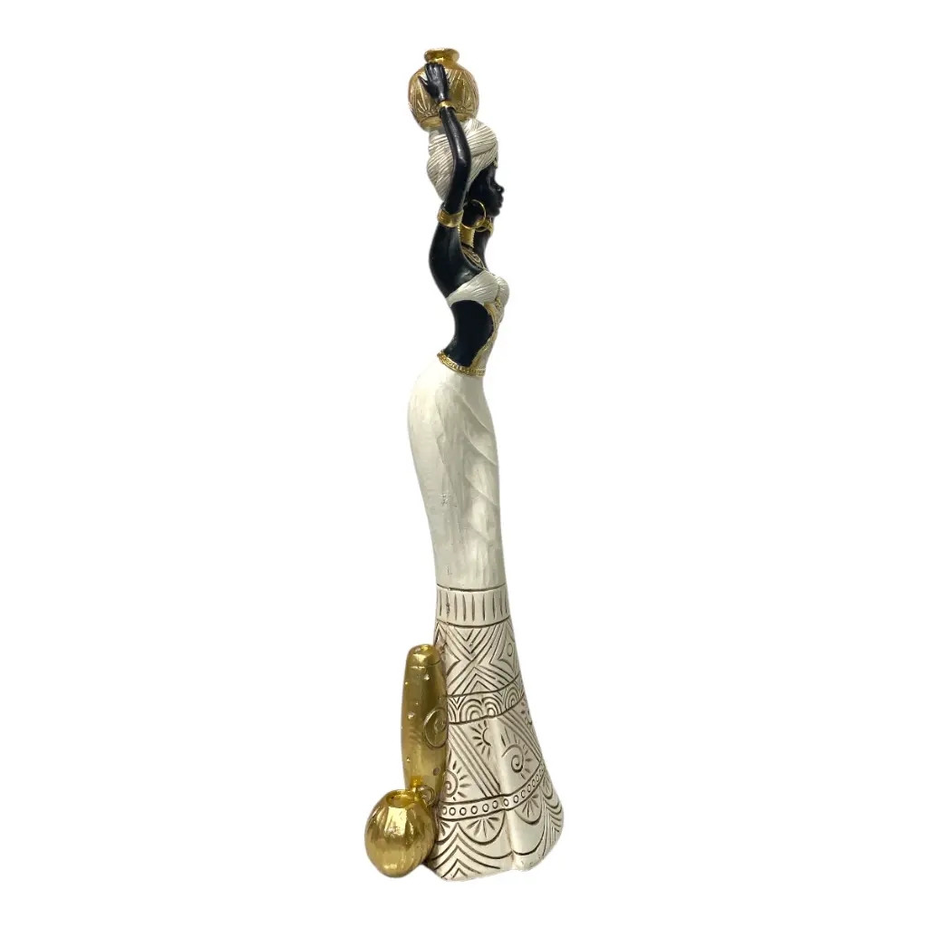 AFRICANA DECOR POLIRESINA 13X9X40CM