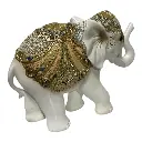 ELEFANTE CAFE/DORADO POLIRESINA 30X10X24CM