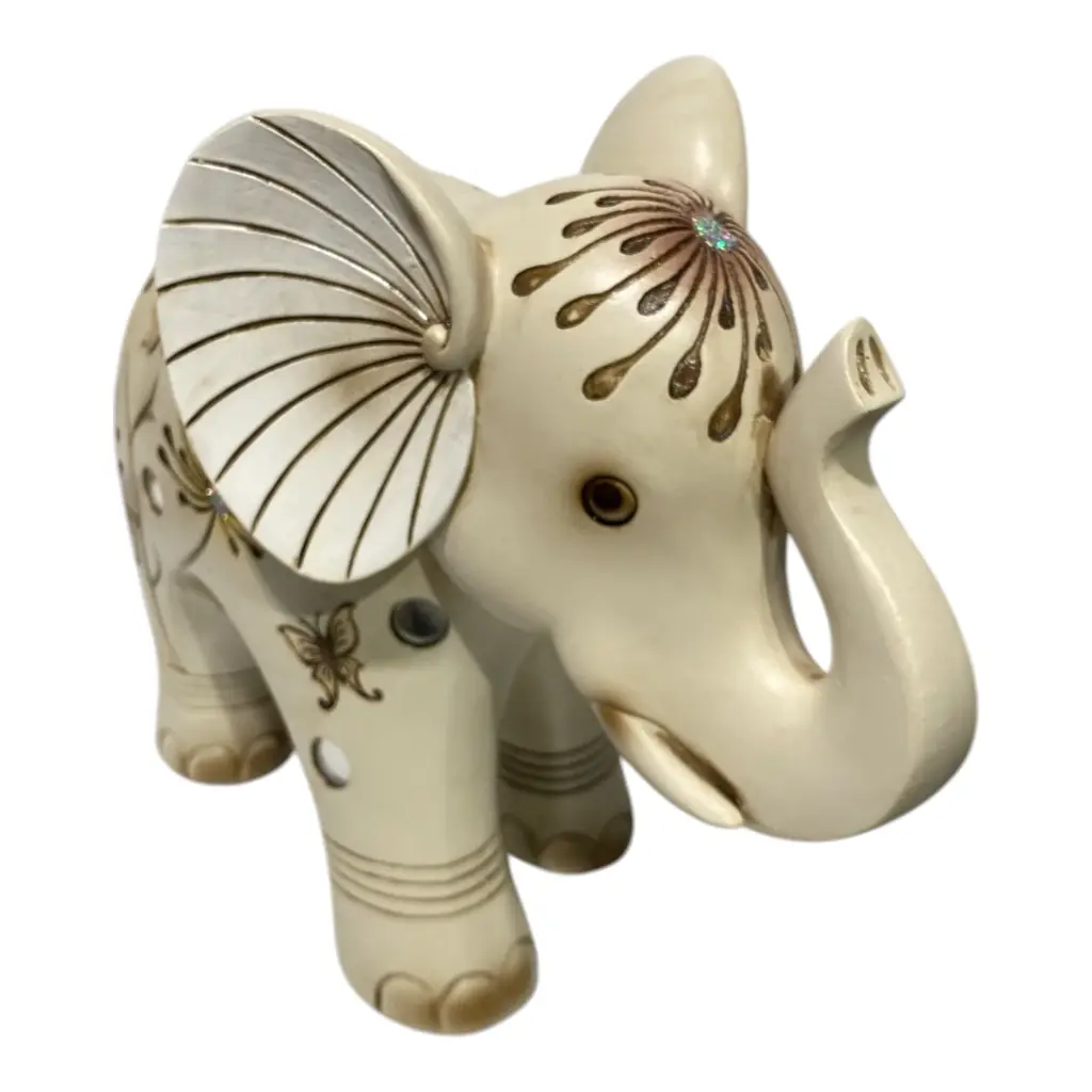 ELEFANTE POLIRESINA MOCCA 26X13X22CM