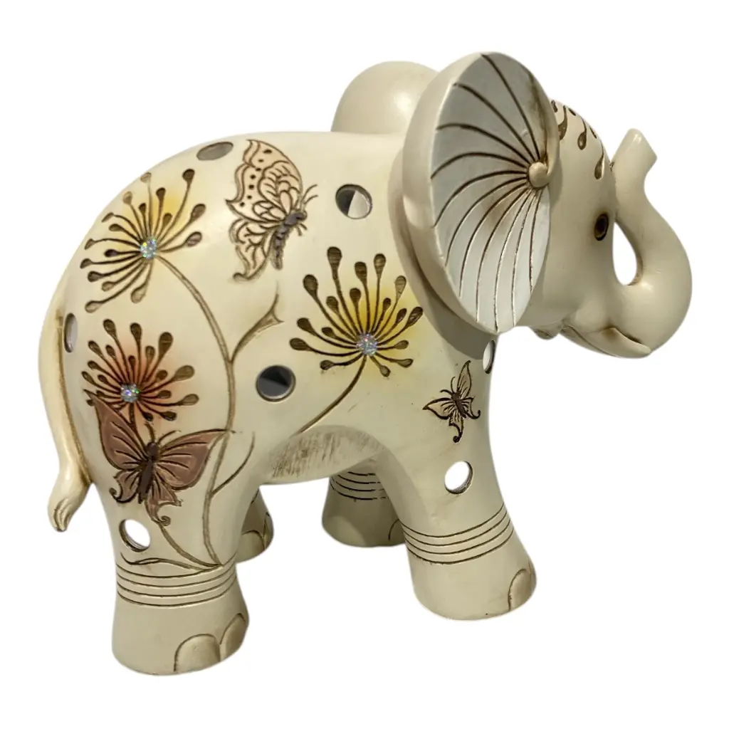 ELEFANTE POLIRESINA MOCCA 20X10X16CM