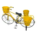 BICICLETA DECOR METALICA PORTA MACETAS 82X41X55CM