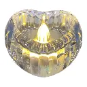 VELA LED ACRILICA FORMA DE CORAZON 6X5.5X3.5CM