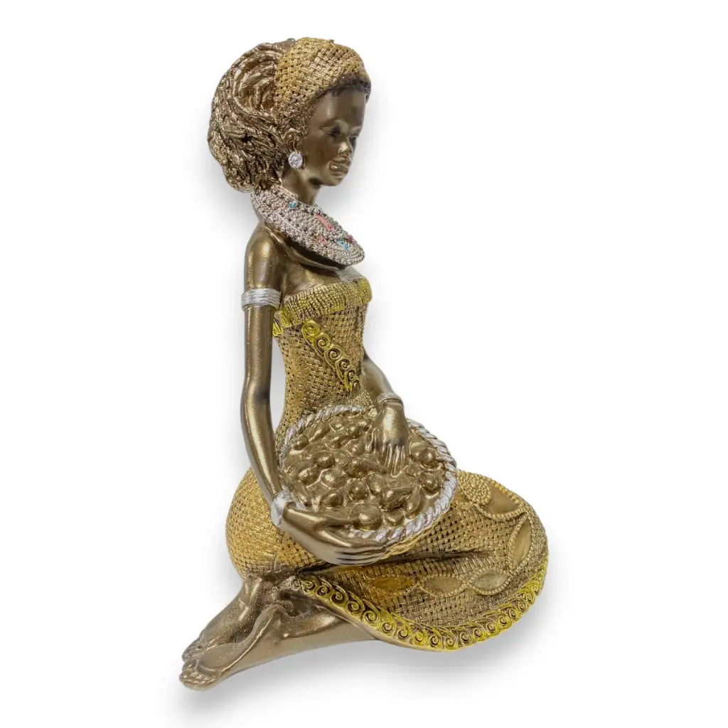 AFRICANA POLIRESINA 17X11X22CM