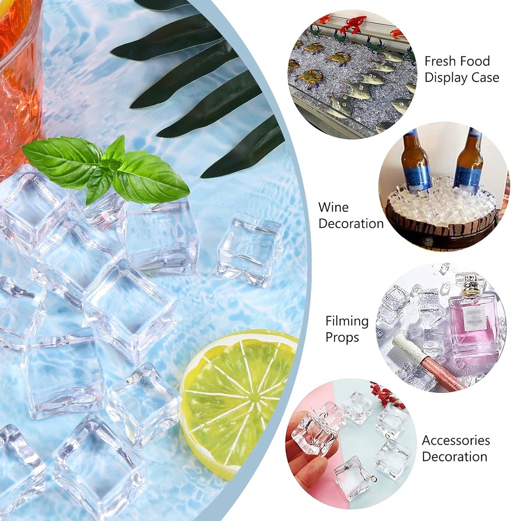 ADORNO ACRILICO CUBOS 300G REF: ES23420