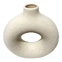 FLORERO CERAMICA BLANCO 18X7X19.5CM