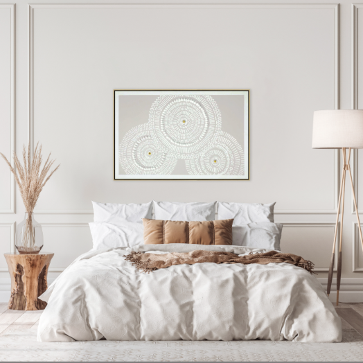 CUADRO AL OLEO MANDALA NUDE CON MARCO 80X120CM