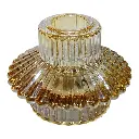 CANDELABRO DE VIDRIO COLOR SURT. REF:HM1193 8X5CM