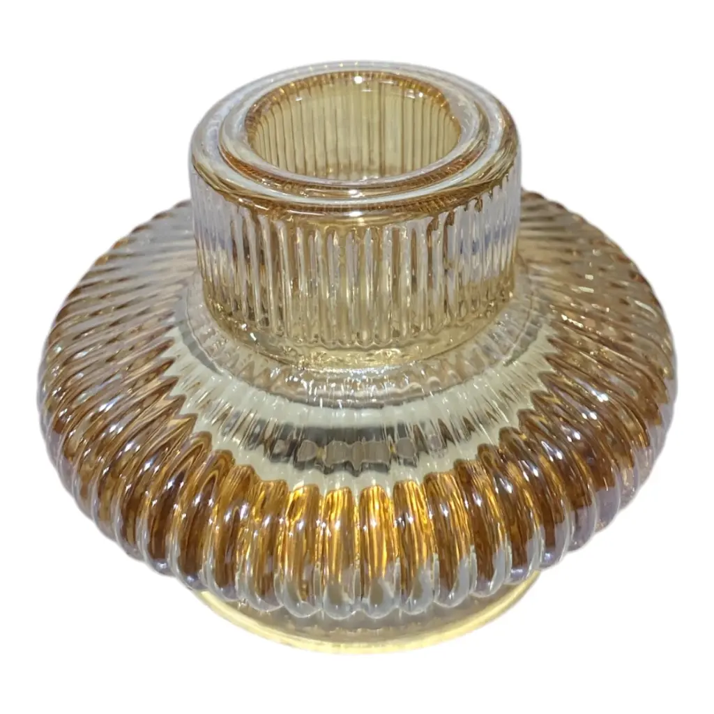 CANDELABRO DE VIDRIO COLOR SURT. REF:HM1193 8X5CM