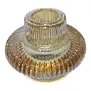 CANDELABRO DE VIDRIO COLOR SURT. REF:HM1193 8X5CM