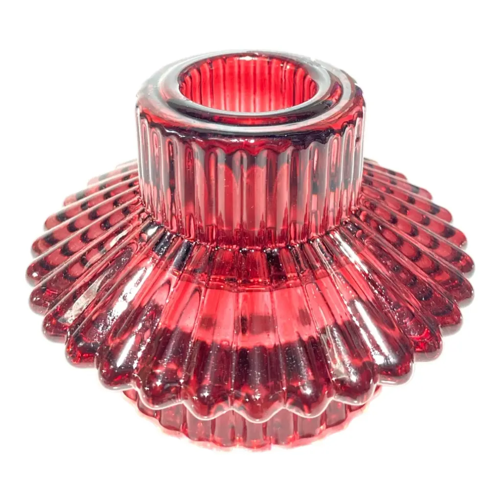 CANDELABRO DE VIDRIO COLOR SURT. REF:HM1193 8X5CM