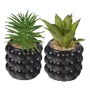 SUCULENTA ARTF. EN MACETA CERAMICA REF:ES22759 8X15CM  