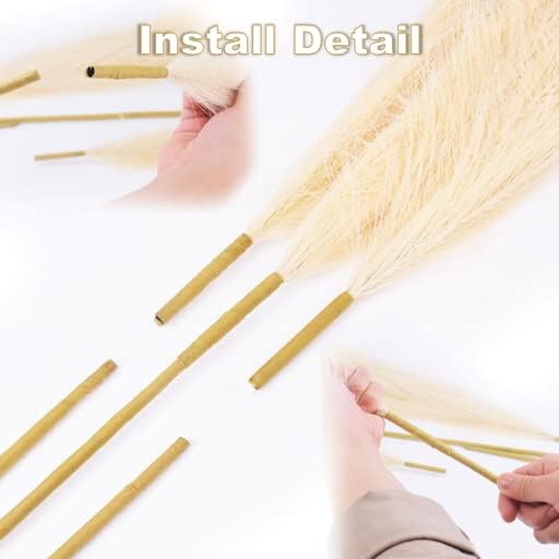 RAMA PAMPA BEIGE MINIMALISTA 110CM