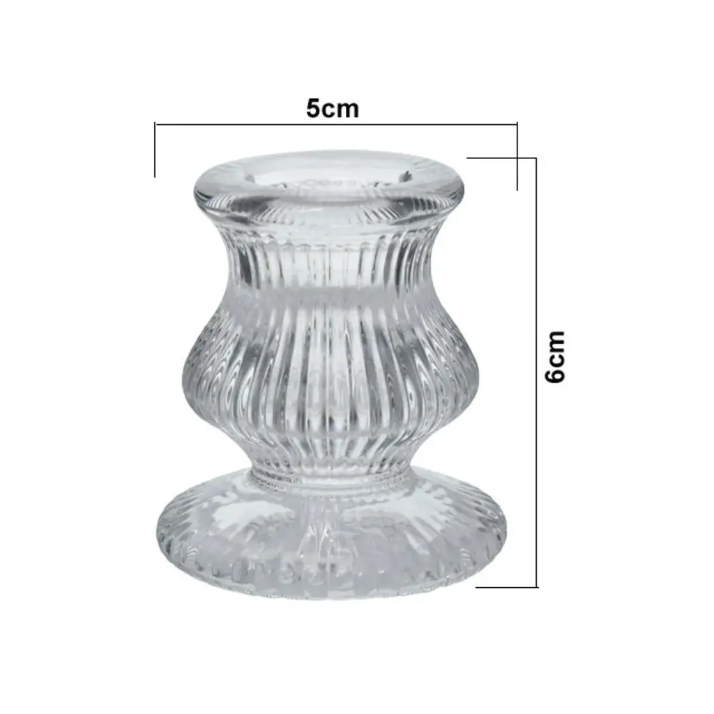 CANDELABRO DE VIDRIO REF:ES27905 5X6CM