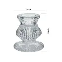 CANDELABRO DE VIDRIO REF:ES27905 5X6CM