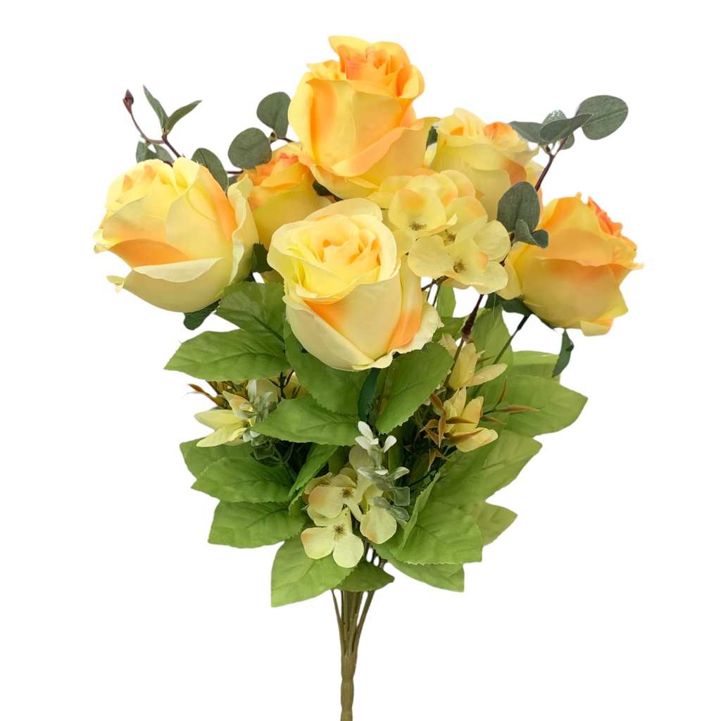 RAMO DE ROSAS Y HORTENSIA 55CM