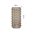 CANDELABRO VIDRIO BASE/MADERA REF:ES27828 16X10CM