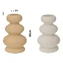 CANDELABRO DE CERAMICA BEIGE SURT. FM0729/FYZT10 5.5X10CM