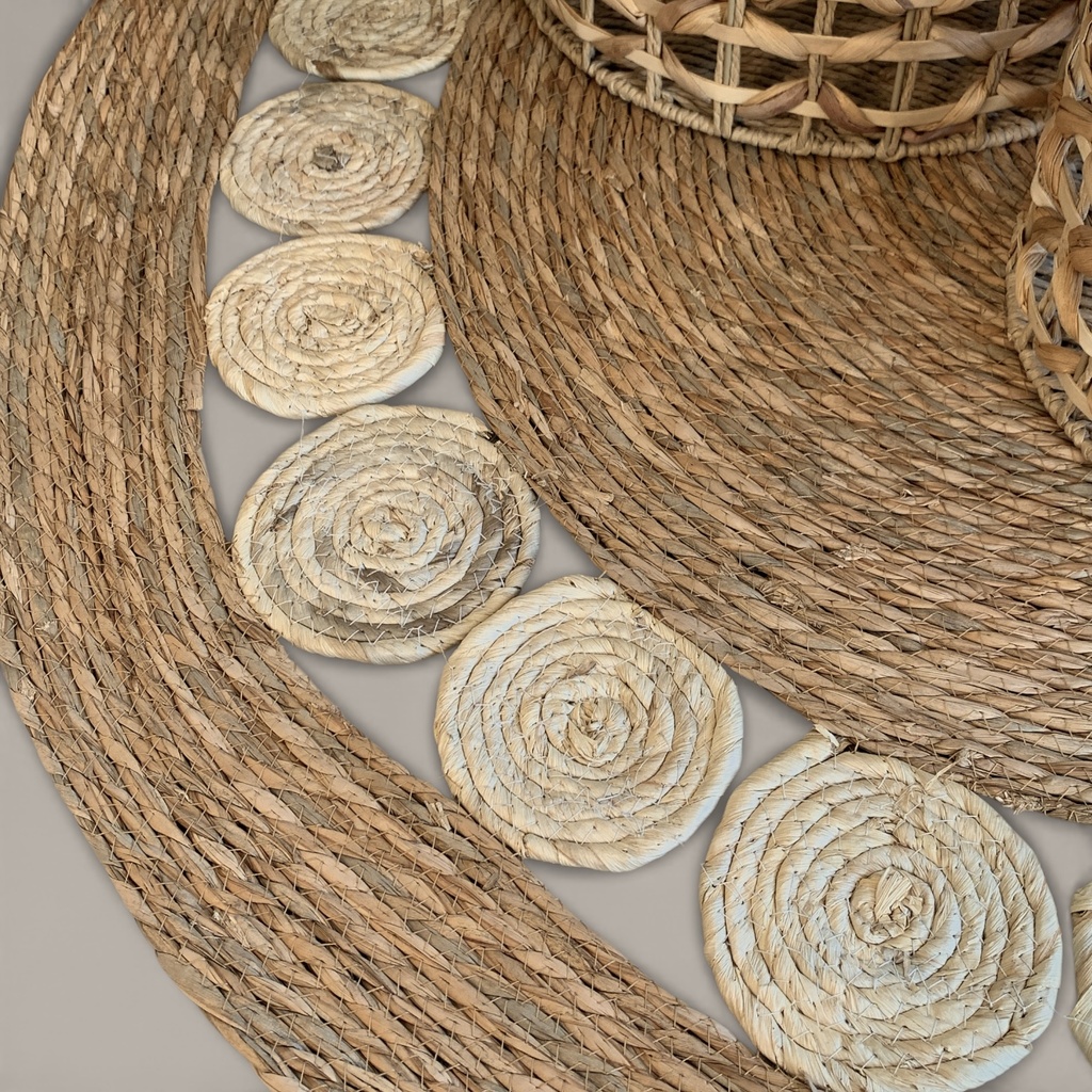 ALFOMBRA TEJIDA RUSTICA DIAMETRO 150CM