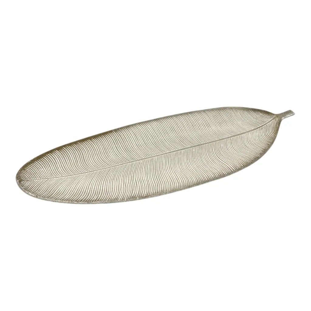 BANDEJA DE MADERA HOJA 59X21CM