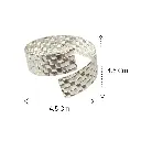 AROS DE SERVILLETA LIBELULA SETX6 PZS. DORADOS CROMADOS METALICOS 5X5CM