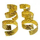 AROS DE SERVILLETA LIBELULA SETX6 PZS. DORADOS CROMADOS METALICOS 5X5CM