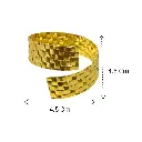 AROS DE SERVILLETA LIBELULA SETX6 PZS. DORADOS CROMADOS METALICOS 5X5CM