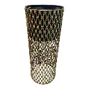 MACETAS METALICAS DORADAS SETX2 20X41CM, 23X58CM