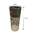 MACETAS METALICAS DORADAS SETX2 20X41CM, 23X58CM