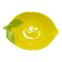 BNADEJA FORMA DE LIMON DE CERAMICA 26X18X3CM