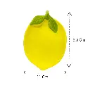 BNADEJA FORMA DE LIMON DE CERAMICA 26X18X3CM