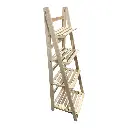 IC580-32 PORTA MACETAS MADERA 4 PISOS 42X33X112CM