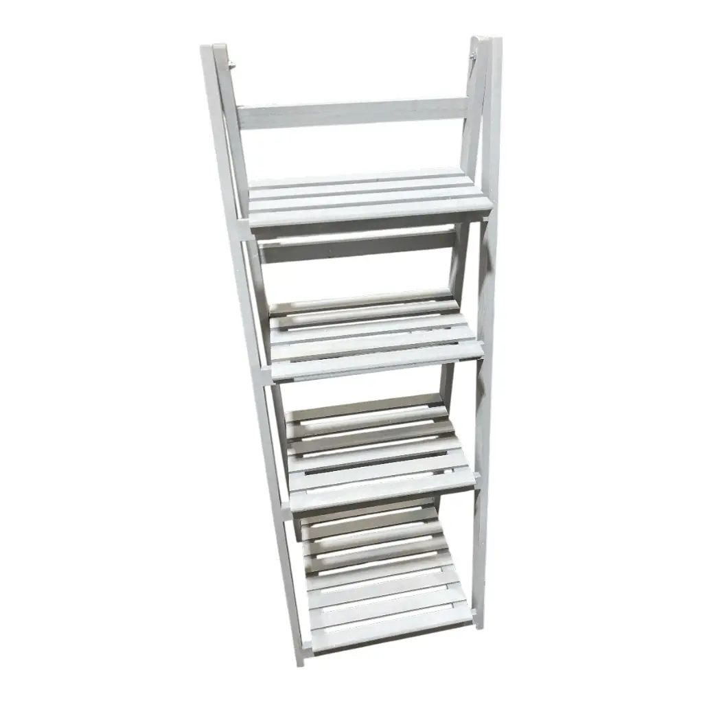 IC580-32 PORTA MACETAS MADERA 4 PISOS 42X33X112CM